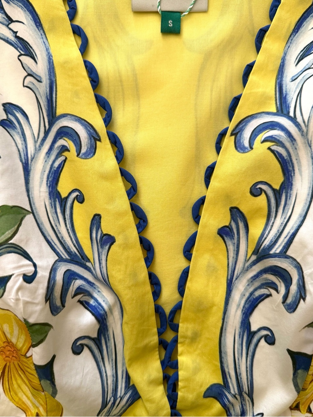 FARM Rio Sicily Scarf Print Cotton Maxi Dress, Size S, NWT π§π· - Picture 9 of 16
